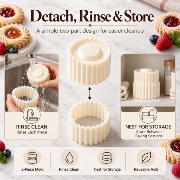 10 Pcs Creative Double-Ended Pastry Mold
